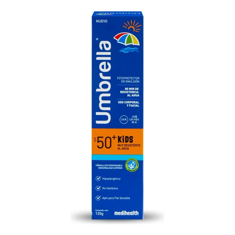 Umbrella Kids Protector Solar Muy Resistente Agua 120gr