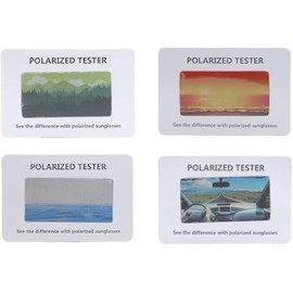 Test Tool Little Card for Polarized Sunglasses,Portable Polarization Sunglasses Tester,Polarized Glasses Check Paper 60 * 40mm 4pcs