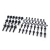 HONGK Black Motorcycle Steel Fairing Bolts Kit For SUZUKI 00-03