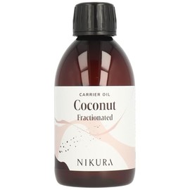 Nikura Coconut (Fractionated) Carrier Oil - 250ml | for Massage, Skin, Hair Care, Soap Making, Body and Face | Moisturising, Hydrating & Nourishing | Vegan & UK Made