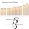 Antizer Flameless Candles Set of 9 Ivory Dripless Real Wax