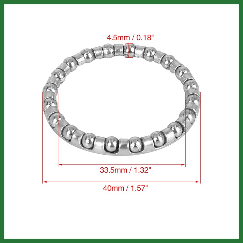 Motoforti 4pcs 40mm Crank Bearings Wheel Bicycle Bearing Retainer for