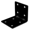 eoere 10 PCS 2-3/4" Black Steel L Right Reinforced Angle