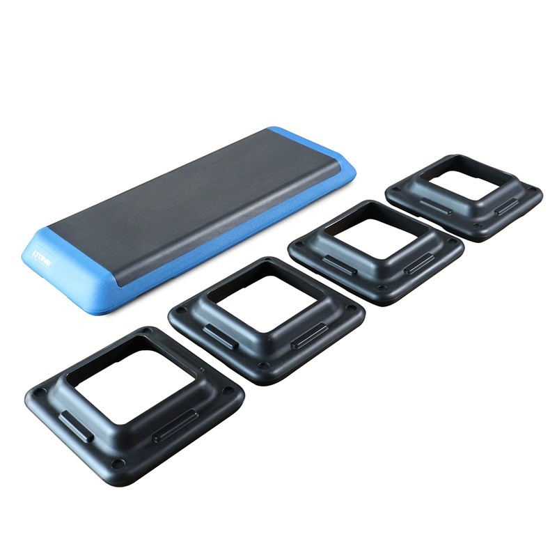 Tone Fitness Adjustable Aerobic Step Platform Exercise Step, Blue
