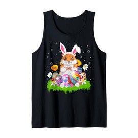 Hamster Easter Egg Hunt Bunny Ear Hamster Easter Sunday Tank Top