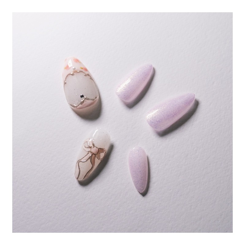 [Design Nail Tips] Ballet Core - Short Ballet / [디자인