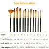 Landrain Set of 12 make-up brushes for children's make-up with