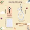 Metacipher 20 Set Funeral Favors for Guests Pearl Angel Keychains