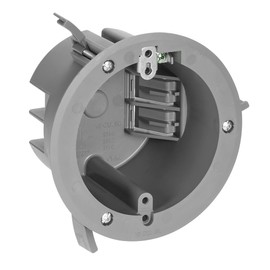 Maxxima 18 cu. in. PVC Old Construction Ceiling Electrical Junction Box, Old Work Non-Metallic Ceiling J-Box, ETL Listed, 2 Hour Fire Rating, Gray, 10-Pack