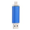 U Disk OTG Bright Blue DualHead Mini Metal USB 2.0
