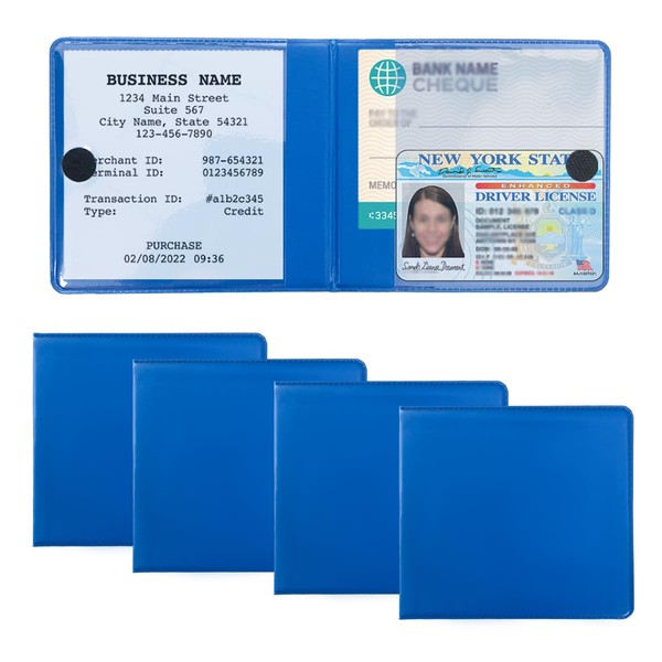 Dickno 4 PCS Car Registration and Insurance Holder, 10.6''×4.8'' Essential