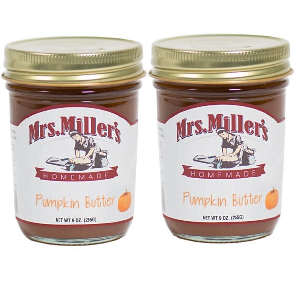 Mrs. Miller's Amish Made Pumpkin Butter 9 Ounces - 2 Pack