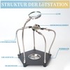Third Hand Soldering, Board Holder with Magnifying Glass for Soldering,