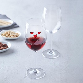 Leonardo Weinglas mit UV-Druck - Herzensmensch - Persönliche Geschenke - Geburtstagsgeschenk für Männer & Frauen sowie Mama & Papa - Geeignet als Rotweingläser Weißweingläser - Farbe: Daily UV