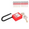 Lockout Lock, 38mm Lock Out Tag Out Padlocks, 10 Sets