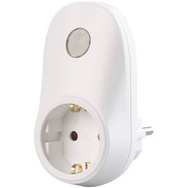 revolt Plug with Light Sensor: Socket Adapter with Light Sensor, 230 Volt, 690 Watt Switching Capacity (Socket with Twilight Switch, Insulation Switch, Socket, Twilight Sensor)