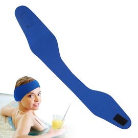 Swimming Headband with Ear Protection – Adjustable Neoprene Ear Band for Kids and Adults, Waterproof Headband Cover for Swimming, Bathing, and Water Sports (Blue, Medium)