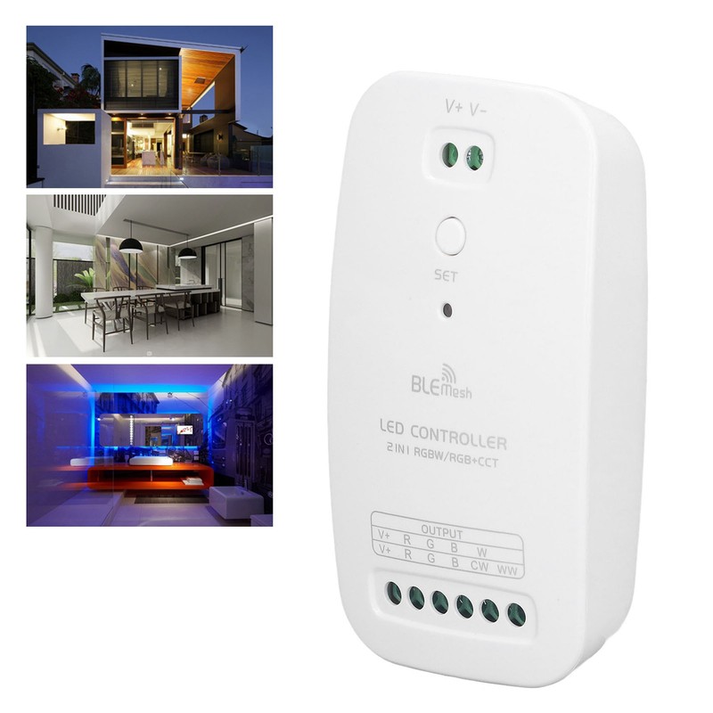 LED Controller DC9V‑24V Bluetooth Mesh RGB CCT 2 in 1