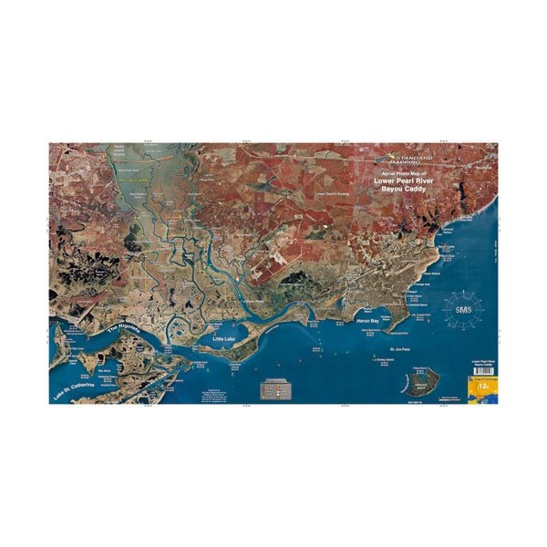 Standard Map SM012 Standard Laminated Map44; Lower Pearl River