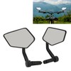 Bar End Bike Mirror Handlebar Mount Rearview 360 Degree Rotatable