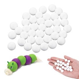 cobee 200 Pcs White Craft Foam Balls, 0.6-inch Round Foam Balls, Small Foam Balls Polystyrene Craft Balls for Handmade DIY Crafts, and Holiday Party Decorations