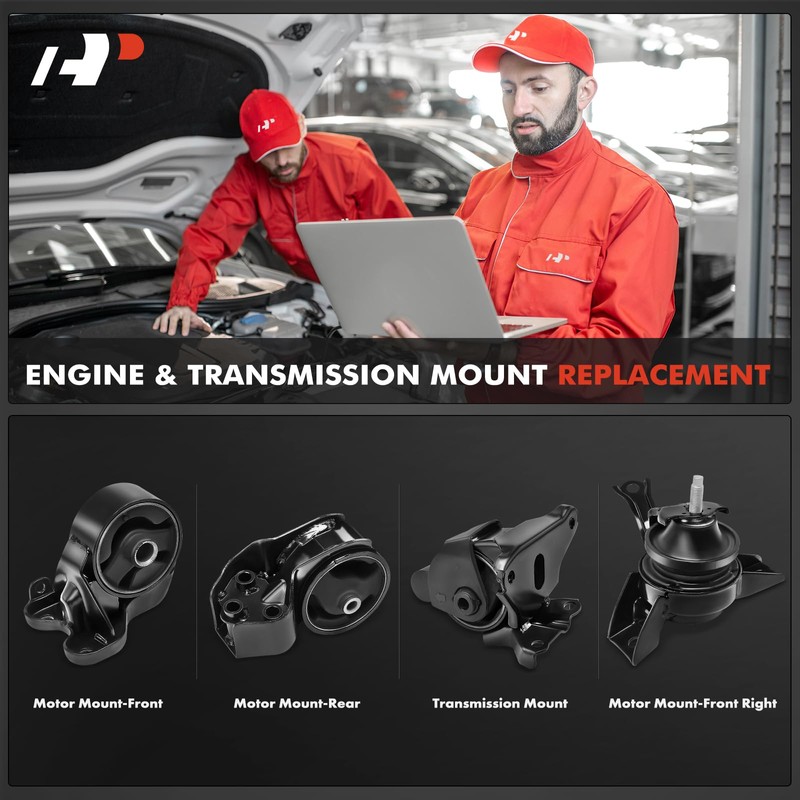 A-Premium 4PCS Engine Motor Mount and Transmission Mount Set Compatible