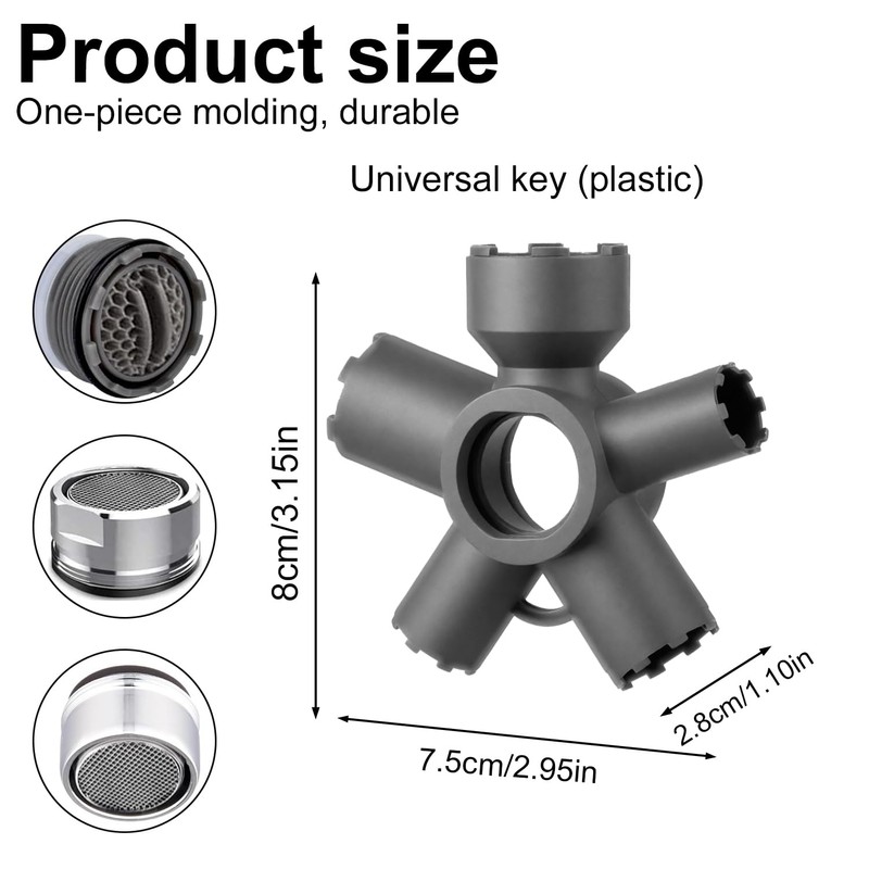 Lyreh 10 in 1 Faucet Aerator Removal Tool, Universal Aerator