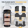 Tupliege All Weather Rubber Floor Mats Compatible with 2018-2024 Volkswagen