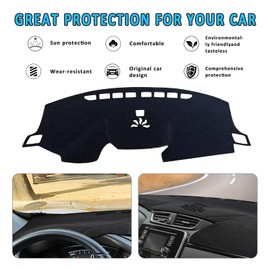 POSAID for Honda CRV Dash Cover 2022 2021 2020 2019 2018 2017 Dashboard Cover Mat Custom Fit for 2017-2022 Honda CR-V, Black