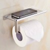ArgenMex Porta-rollo De Rollos Sanitarios Acero Inoxidable Con Repisa