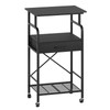 MAHANCRIS Tall Printer Stand, 3 Tier Printer Cart with Storage,