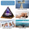 2025 New Orgonite Pyramid Amethyst Peridot Healing Crystal Energy Orgone