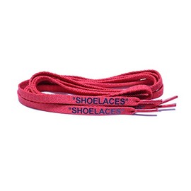 BlackWorks Shoelaces, 1 Set, Left and Right 15 Colors, 47.2 inches (120 cm), 55.1 inches (140 cm), 63.0 inches (160 cm), Flat Type, Laces, Flat Laces, Sneakers Custom, red × black, 140