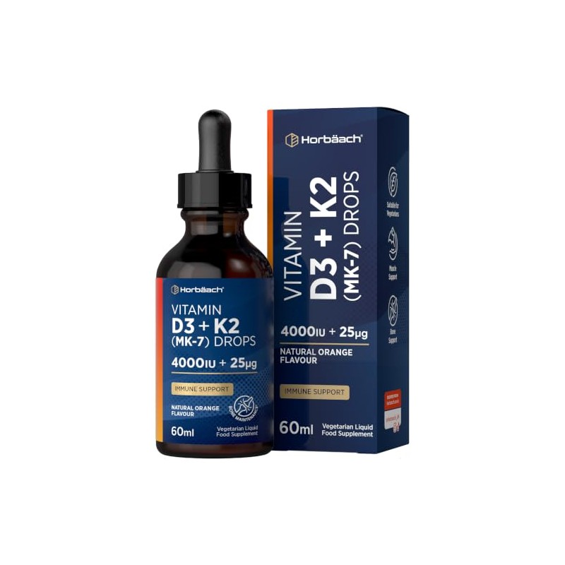 Vitamin D3 K2 Drops High Strength - Orange Flavoured