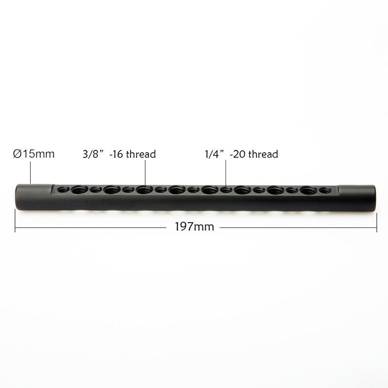 NICEYRIG Camera 15mm Rod, 15mm Cheese Rod, Camera Cheese Bar