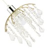 Traditional Classic Waterfall Pendant Lamp Shade with Clear Acrylic Droplets