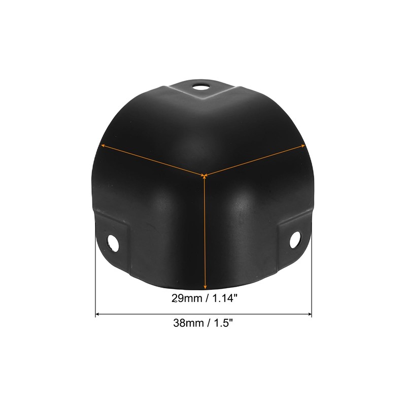 sourcing map 12 Pcs Decorative Box Corner Cover, 29mm Metal