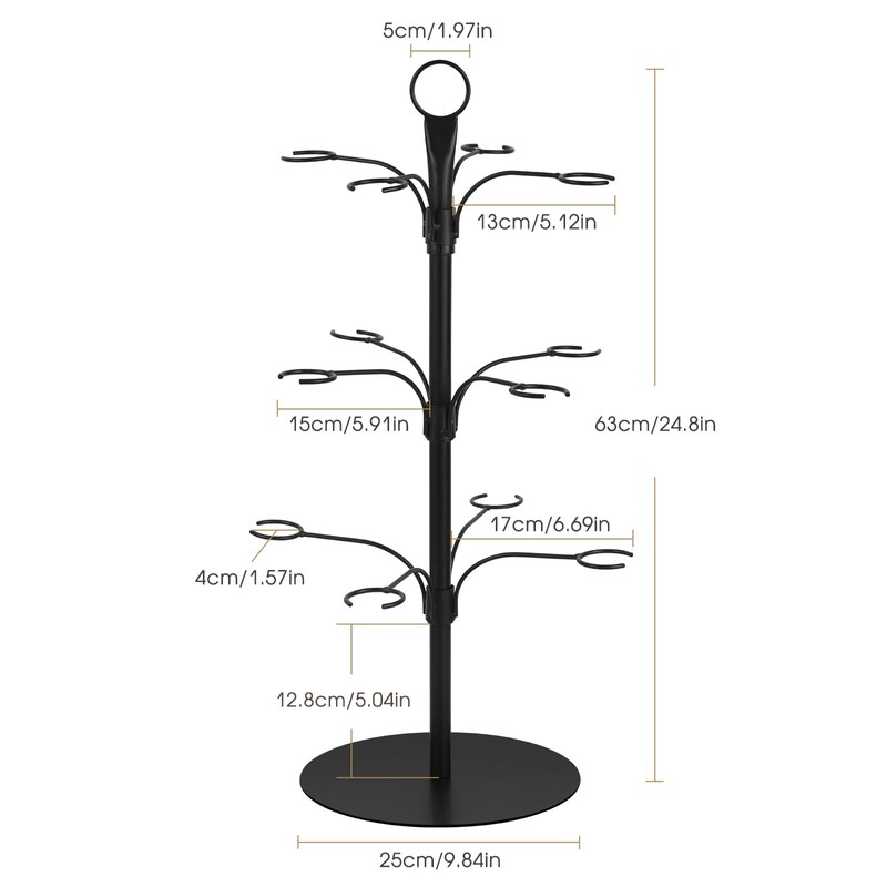 ALIMOTA Cocktail Tree Stand for Drinks Champagne Tower Wine Glasses