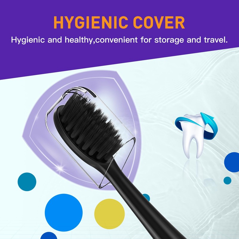 Toothbrush Replacement Heads Compatible with Burst Sonic Electric Toothbrush -
