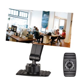Acrylic Stick-On Security Mirror, Wide Angle Convex Rear View Mirror for Cubicle Desk Computer PC Monitor to See Behind You for Office Work Car Personal Safety and Security Decor Accessories