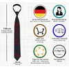 TigerTie - Slim Men's Designer Tie in Matte Black, Fine