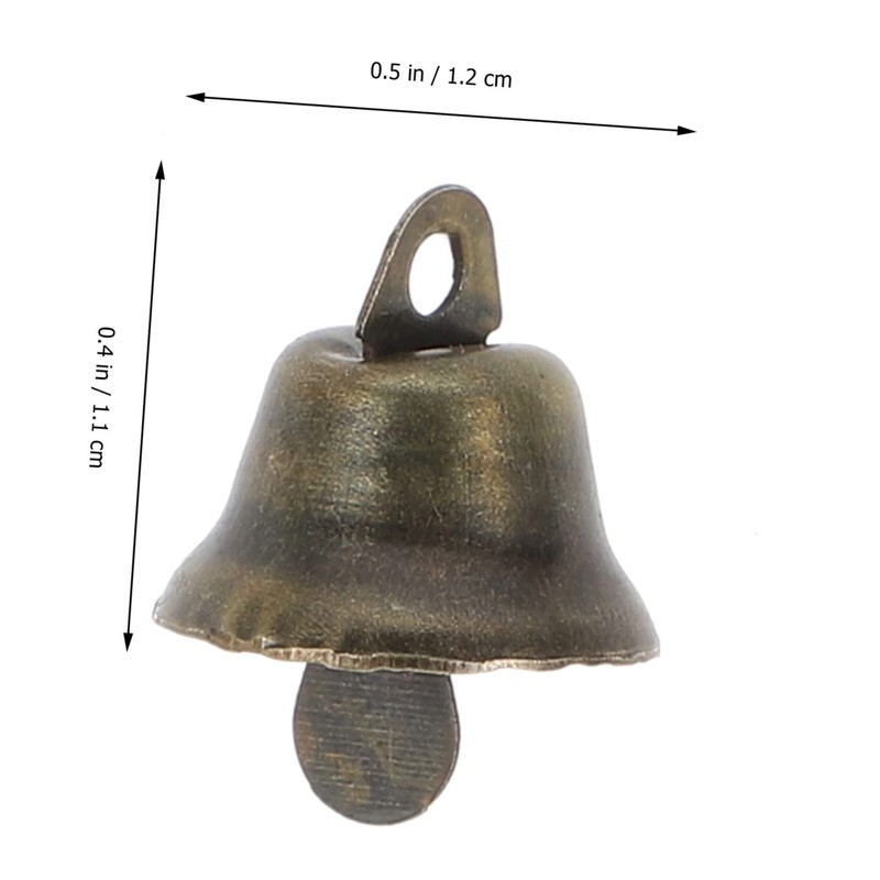jojofuny 100Pcs Christmas Copper Bell Pendant Small Decorative Bells for