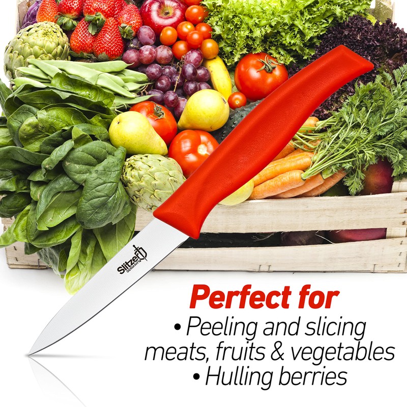 Slitzer Germany Paring Knife, German Stainless Steel Blade, 8 Inches,