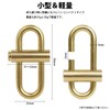 prendre PR-BRA111-EN Carabiner, Lockable, Sliding Key Holder, Brass, Small, Lightweight,