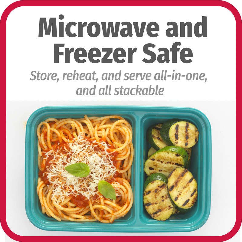 Good Cook Meal Prep, 2 compartimentos sin BPA, apto para