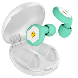 L.LYFOVR Snoring Reduction Ear Plugs for Women, Reusable Ear Plugs for Sleeping Noise Cancelling with 4 Pairs of Soft Silicone Tips 32dB Noise Reduction for Bar, Concert, Sports, Study, Factory-Green