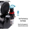 Timbertech Upgraded Airbrush Single-Piston Oil-free Mini Compressor ABPST08 with Cooling