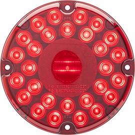Optronics STL90R24BP Red 7" Round LED Transit Tail Light