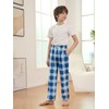 Cooraby Boys Plaid Pants Boys Girls Printed Plaid Pants with