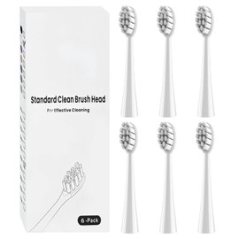 Gum Care Ersatzbürstenköpfe kompatibel mit Oclean elektrischen Zahnbürstenköpfen für Oclean Spark, Flow, X Pro, X Pro Elite, X Pro Digital, X Lite, X10, X Ultra, Air2, F1 (weiß), 6 Stück